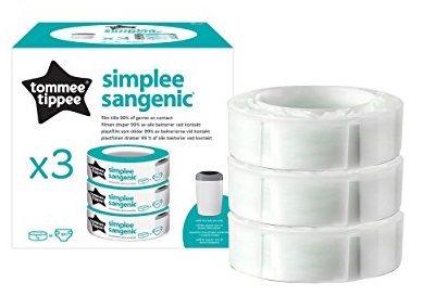 Tommee Tippee Simplee Sangenic - Recambio para el contenedor (pack de 3)