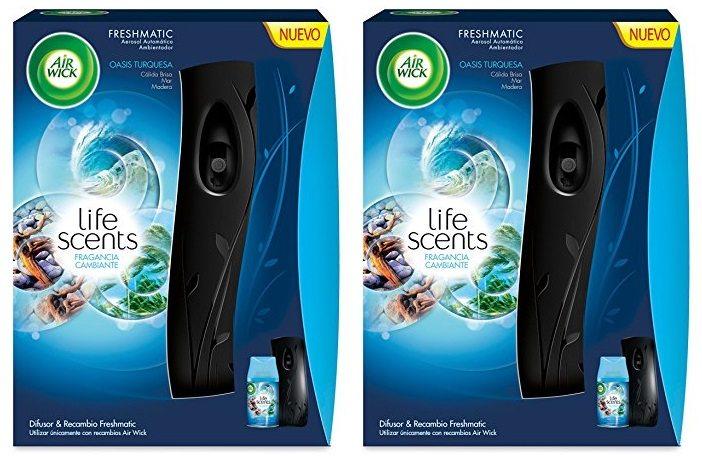 Pack de 2 Ambientador Air Wick Freshmatic Life Scents Oasis