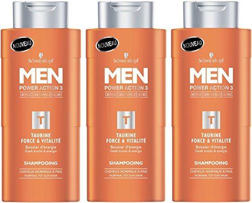 ¡Chollo! Pack de 3 Champús Schwarzkopf Men Fuerza y Vitalidad