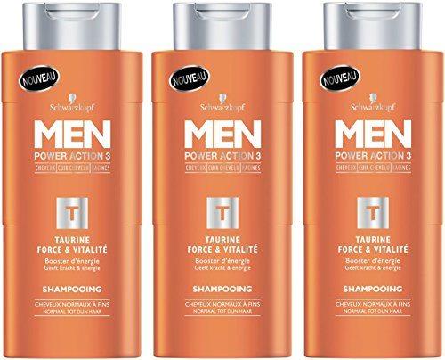 ¡Chollo! Pack de 3 Champús Schwarzkopf Men Fuerza y Vitalidad