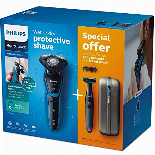 Afeitadora eléctrica Philips AquaTouch + Body Groomer