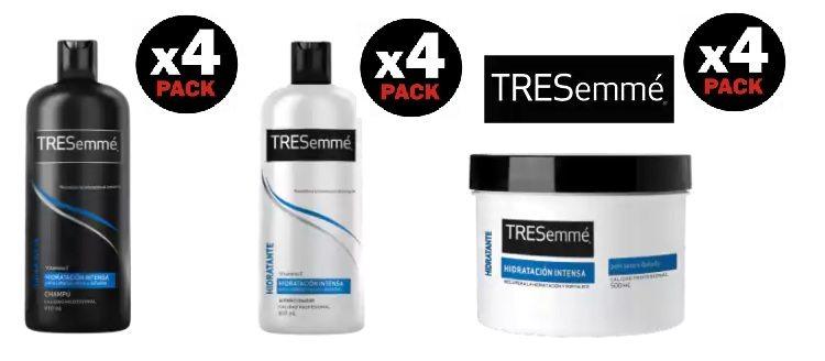 Packs TRESemmé gama Hidratación Intensa con descuentos