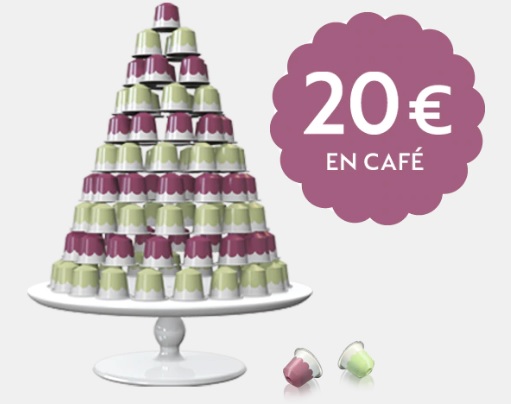 Promoción 20 euros en cápsulas de café