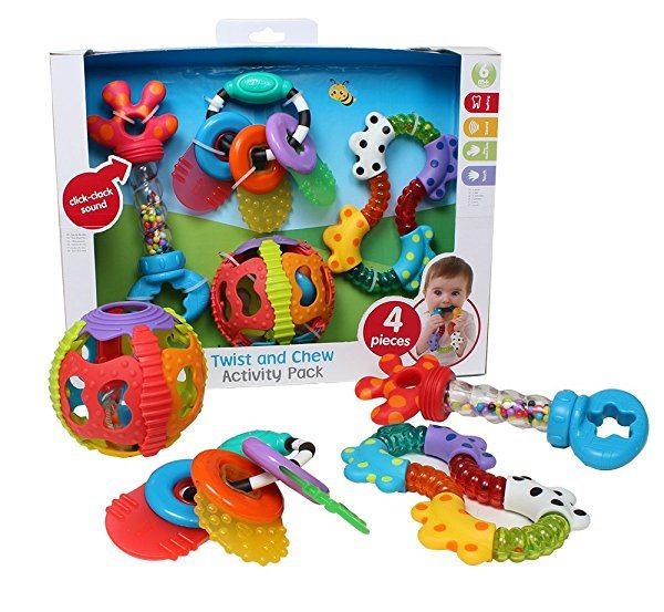 Set de juguetes PLAYGRO Twist And Chew Activity Pack