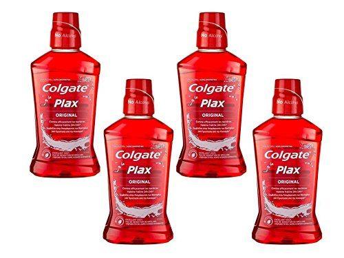 Colgate Plax Rojo Enjuague - Pack de 4 x 500 ml