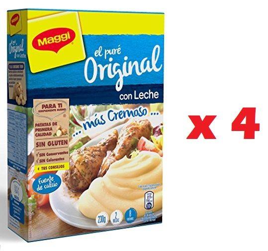 Pack de 4 x 230g Maggi Puré De Patatas con Leche