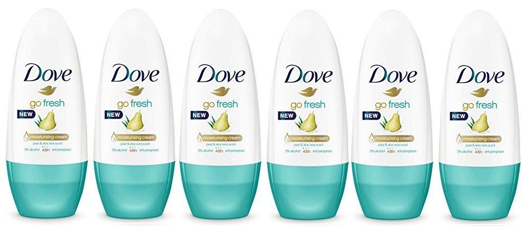 Comprar Pack de 6 Desodorantes Dove Go Fresh Peras Roll On Pack de 6 Desodorantes Dove Go Fresh Peras Roll On