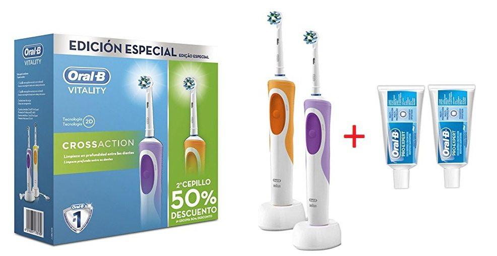 Comprar Pack dental DUO VITALITY CROSS ACTION de Oral-B Pack dental DUO VITALITY CROSS ACTION de Oral-B