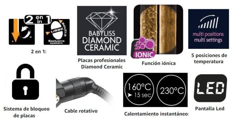 Características Plancha de pelo BaByliss Pure Metal ST481E profesional