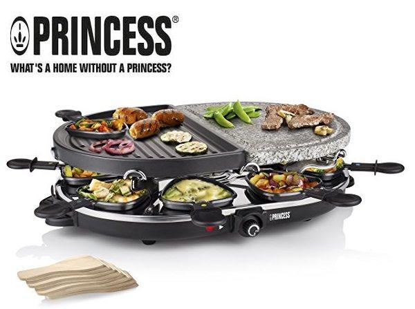 Raclette Princess 8 Oval Stone & Grill Party