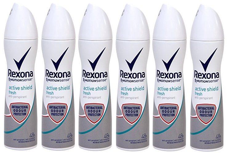 Pack de 6 Desodorante Rexona Active Shield Fresh