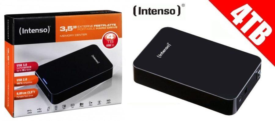 Disco duro externo Intenso Memory Center de 4TB