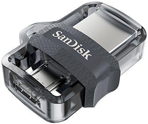 Memoria flash USB SanDisk Ultra Dual m3.0 de 16 GB con USB 3.0 y hasta 150 MB/s