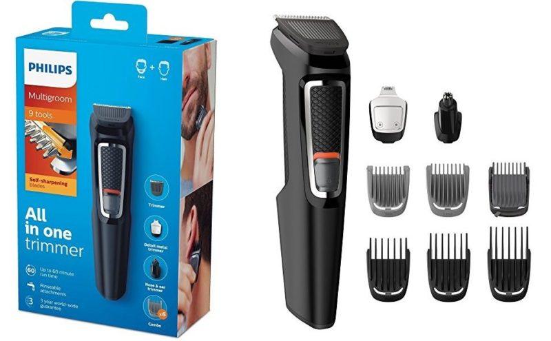 Multigroom Recortador de barba Philips MG3740/15 con 9 accesorios