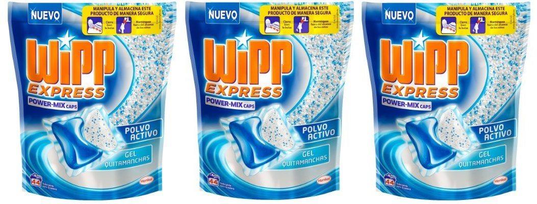 Wipp Express Power-Mix - Detergente con Polvo Activo y Gel Quitamancha