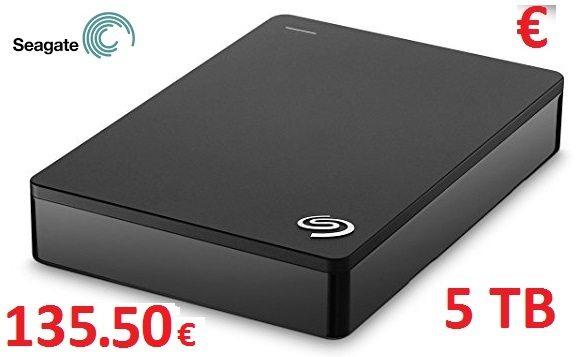 del día! Disco duro portátil Seagate Backup Plus Slim 5TB de 2,5″  . *Actualizado*