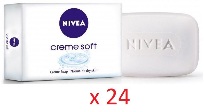 24 Pastillas de jabón Nivea Creme soft
