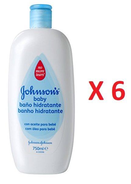 Pack de 6 Jabón Líquido Baño Hidratante Johnson's Baby