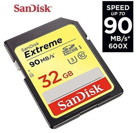 SanDisk SDSDXNE-032G-GNCIN Extreme Tarjeta de memoria SDHC de 32 GB 