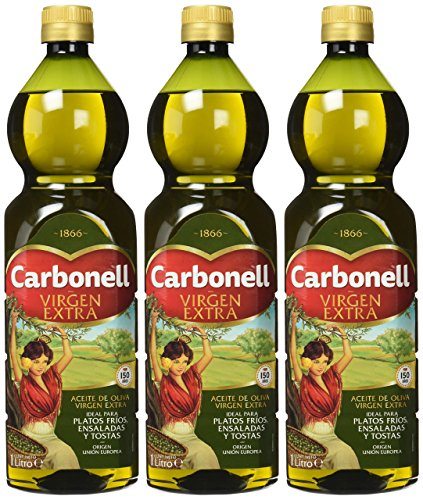 Pack de 3 x 1 litro Carbonell Aceite de Oliva Virgen Extra
