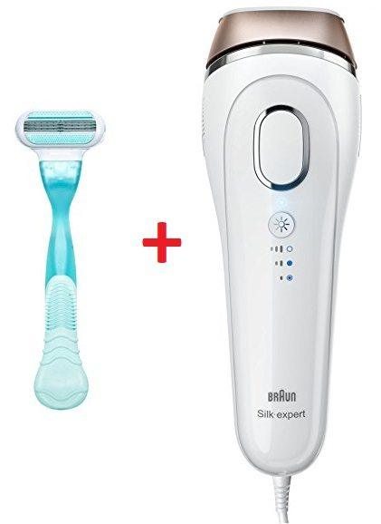 Depiladora de luz pulsada Braun Silk-expert Beauty Edition IPL BD 5001 + cuchilla Gillette Venus