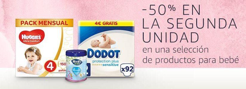 50% de descuento en la 2ª unidad en productos para bebé