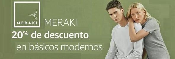 20% de descuento en ropa Meraki con el código 20MERAKI