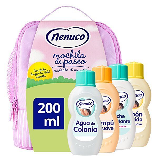 Nenuco pack regalo Bebé Mochila de Paseo 4 x 200ml