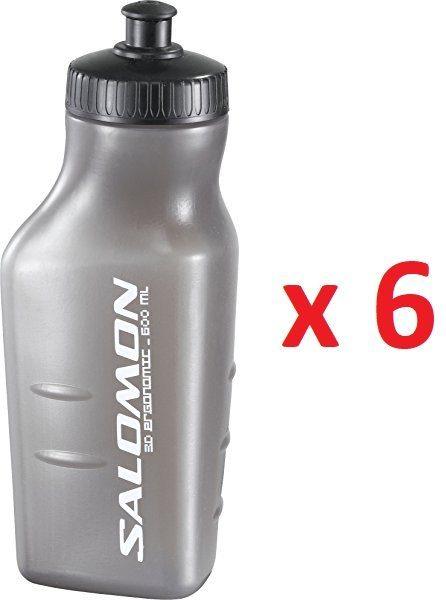 Pack de 6 Salomon Botella de agua, 3D BOTTLE, 600 ml. 