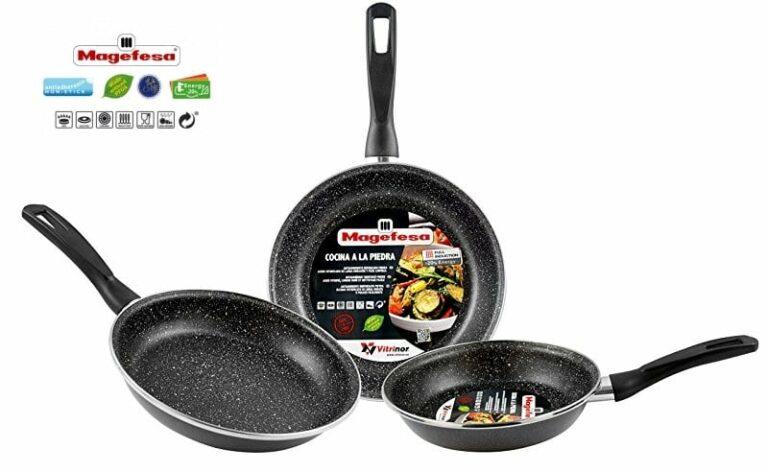 Lote de 3 sartenes Magefesa K2 Gransasso de 18/20/24 cm