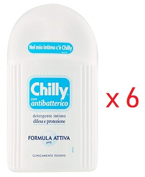 Pack de 6 Chilly - Jabón Intimo con Antibacteriano