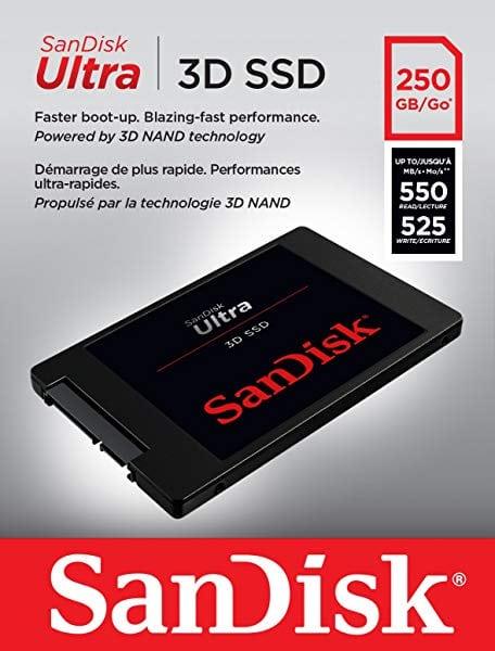 Comprar Disco duro SSD SanDisk Ultra 3D de 250 GB Disco duro SSD SanDisk Ultra 3D de 250 GB