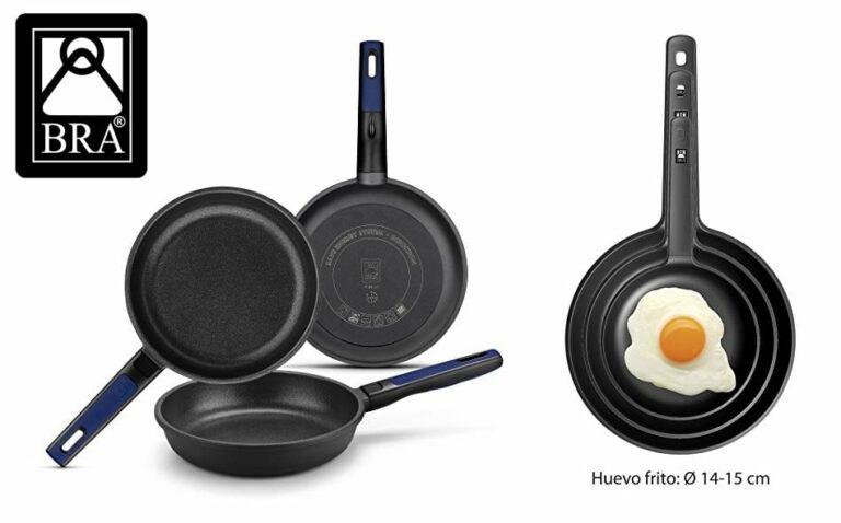 Lote de 3 sartenes BRA Advanced con Teflon Profile