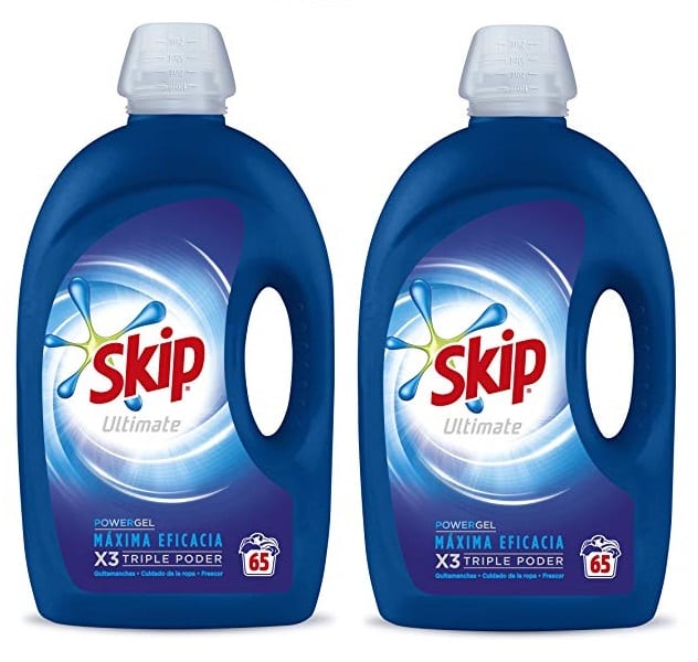 Pack de 2 Skip Ultimate detergente liquido Triple Poder Máxima Eficacia