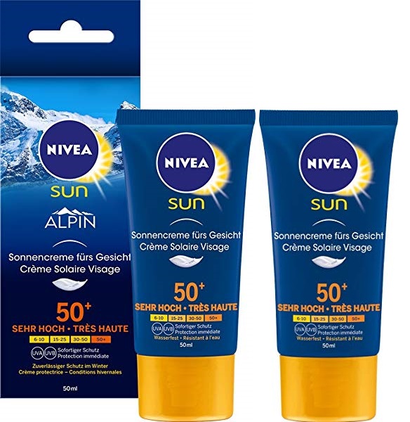 Crema solar facial Nivea Sun Alpin FPS 50+
