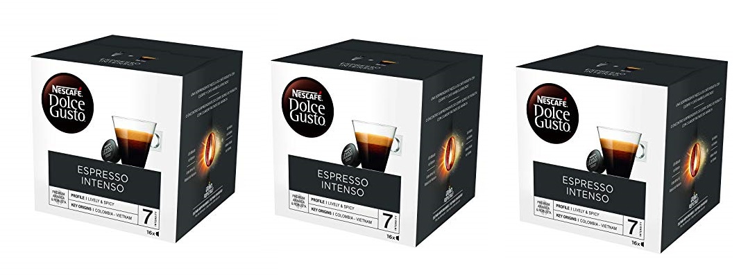 Pack de 3 Nescafé Dolce Gusto Espresso intenso