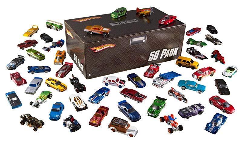 Pack de 50 Vehículos Hot Wheels de Mattel