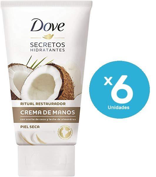 Crema de Manos DOVE con aceite de coco y leche de almendras