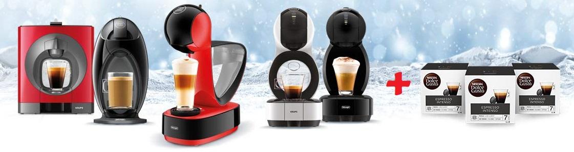 Gran oferta en Packs de cafeteras y capsulas Dolce gusto