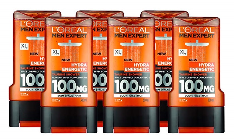Comprar Pack de 6 L'Oreal Men Expert Hydra Energetic Gel de ducha Taurina Pack de 6 L'Oreal Men Expert Hydra Energetic Gel de ducha Taurina