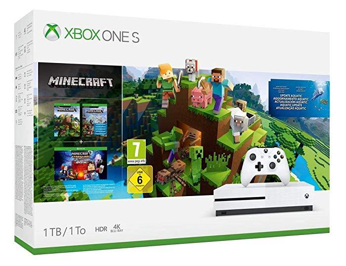 Consola Xbox One S de 1TB + Minecraft Complete Collection