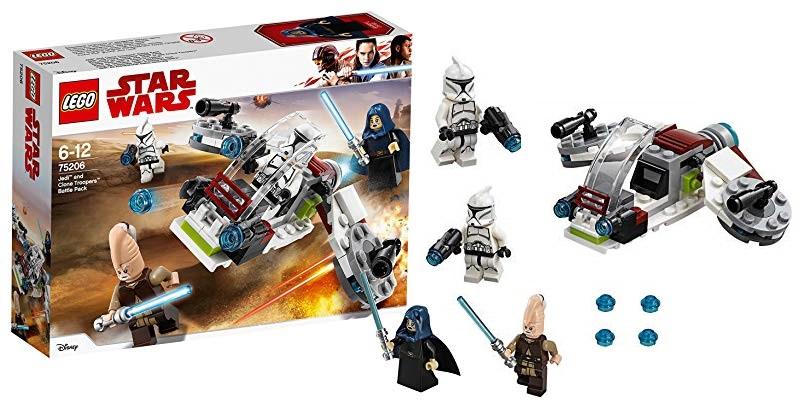 LEGO Star Wars - Pack de combate Jedi y soldados clon (75206)