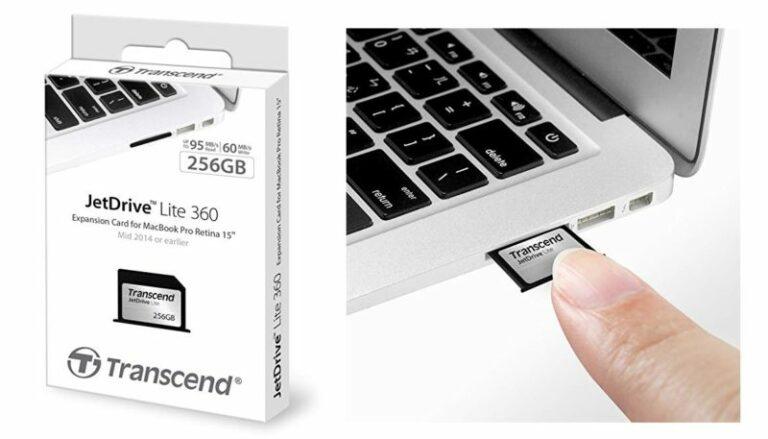 Memoria Transcend JetDrive Lite 360 de 256Gb para MacBooks