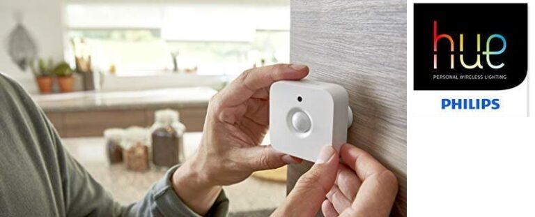 Sensor de movimiento Philips Hue compatible con Alexa, HomeKit y Google Assistant