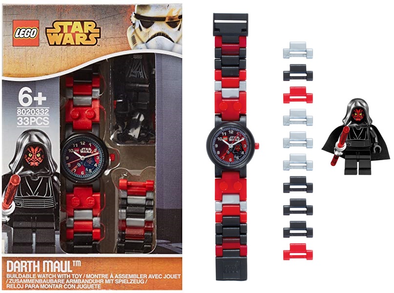 Reloj de pulsera con Minifigura de Darth Maul - LEGO Star Wars