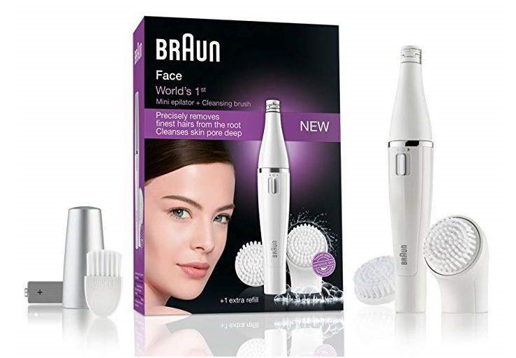 Depiladora facial Braun Face 820 con cepillo de limpieza