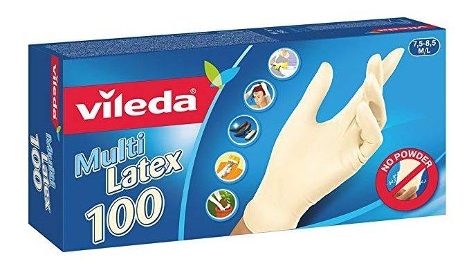 Pack de 100 Guantes Vileda Multi Latex desechables multiusos