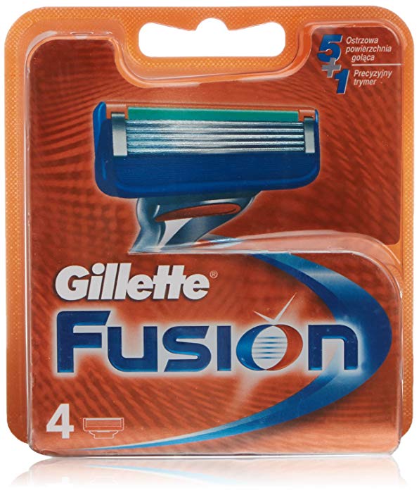 Pack de 4 Recambios Gillette Fusion