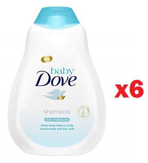 Pack de 6 Champú Dove Baby Hidratación Profunda