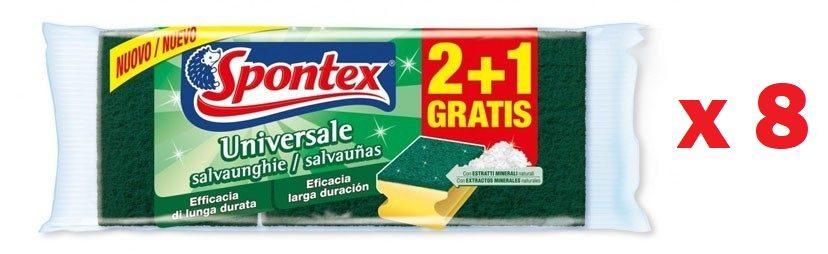Comprar Pack de 8 Sets de 3 estropajos salvauñas Spontex Universale Pack de 8 Sets de 3 estropajos salvauñas Spontex Universale
